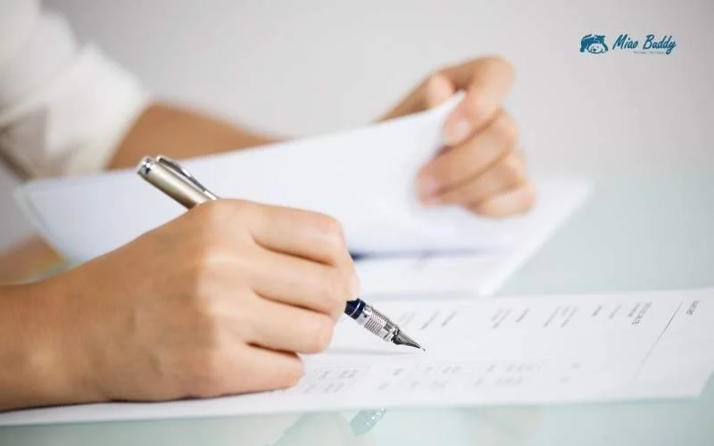 Chuẩn bị giấy tờ cần thiết như sổ tiêm phòng, giấy sức khoẻ,